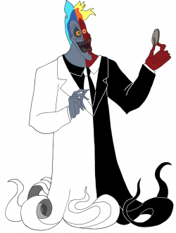 Hades as Two-Face by renthegodofhumor on DeviantArt