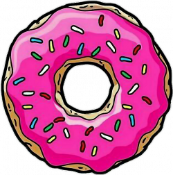 tumblr donut Homer simpsons - Sticker by Sandra