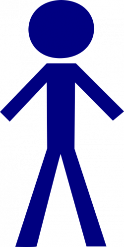 Clipart - Stick figure: male