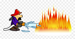 Fireman Action By Mimooh - Fire Man In Action Clipart ...