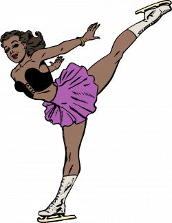 Clipart - Sexy Ice Skater