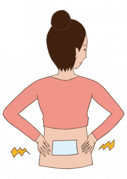 A woman with low back pain | Free Illust Net