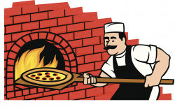 Pizza Italian cuisine Wood-fired oven Masonry oven Clip art - The ...