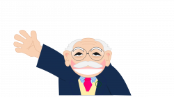 Clipart - Old Man Smiling