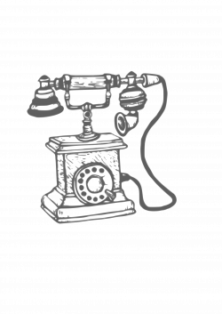 Clipart - old phone