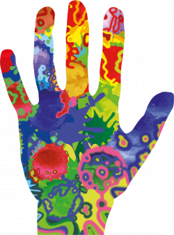 Clipart - Colorful Hand