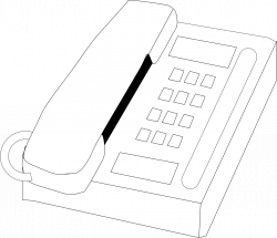 Telephone Bw | Free Images at Clker.com - vector clip art online ...