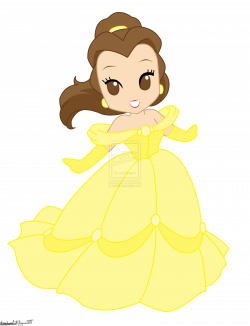Chibi Disney Princesses Drawings Disney princess belle by | Phone ...