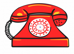 Red Land Phone - Home Phone Clipart {#942567} - Pngtube
