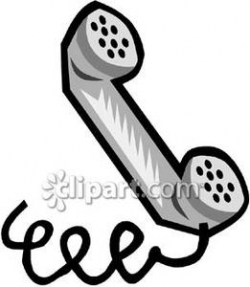 Handset of a Home Phone - Royalty Free Clipart Picture