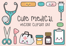 Premium Vector Clipart - Kawaii Doctor Clipart - Kawaii Clip Art Set - High  Quality Vectors - Instant Download - Kawaii Medical Clipart
