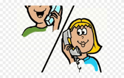Clipart Calling In The Phone - Png Download (#1678133 ...