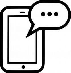 Device Chat Smartphone Bubble Comment Phone Svg Png Icon Free ...