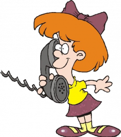 Telephone call Conversation Girl Clip art - Answer the phone 598*678 ...