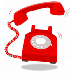 Clipart - Red Telephon