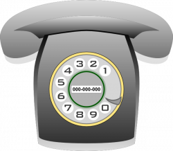 Gray Rotary Phone Clip Art at Clker.com - vector clip art online ...