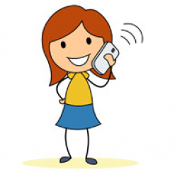 15+ Talking On The Phone Clipart | ClipartLook