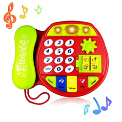 Jeacy Music Telephone Toy for 12-36 Month Baby Boy Girl Kids-Best Christmas  Birthday Gift