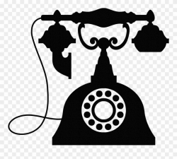 Vintage Telephone Wall Sticker, Old Phone Wall Art ...