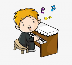 Cartoon Boy Playing The Piano PNG, Clipart, Art, Boy Clipart ...