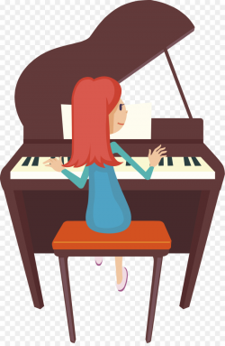 Piano Cartoon clipart - Piano, Table, Keyboard, transparent ...