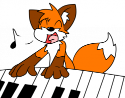 Piano Fox by loofytehfox on DeviantArt