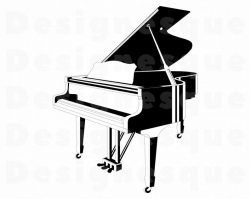 Grand Piano #4 SVG, Piano Svg, Piano Clipart, Piano Files for Cricut, Piano  Cut Files For Silhouette, Piano Dxf, Piano Png, Piano Eps Vector