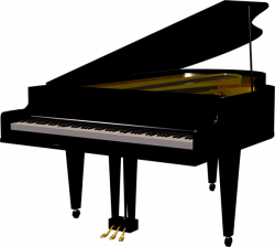 Black Piano Transparent Clipart | Gallery Yopriceville - High ...