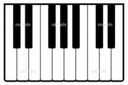 Music Clip Art | Piano Keyboard Borders and Clipart