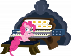 Pinkie playing the organ by sakatagintoki117 on DeviantArt