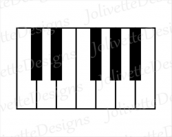 Piano, Piano Keys, Notes, Music, Keyboard Clip Art, Clipart, Design, Svg  Files, Png Files, Eps, Dxf, Pdf Files, Silhouette, Cricut, Cut File