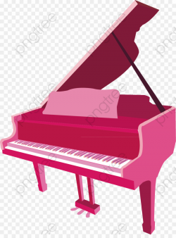 Pink Piano Transparent Background PNG Piano Musical ...