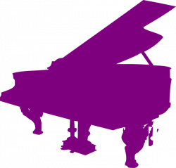 Purple Piano Silhouette Clip Art at Clker.com - vector clip art ...