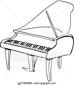 Vector Stock - Piano doodle. Clipart Illustration gg71665800 ...