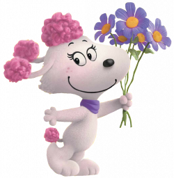 Image - Fifi With Holding a Purple Flowers.png | Peanuts Wiki ...