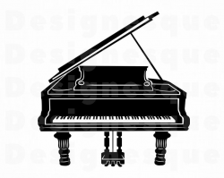 Grand Piano SVG, Piano Svg, Piano Clipart, Piano Files for Cricut, Piano  Cut Files For Silhouette, Piano Dxf, Piano Png, Eps, Piano Vector