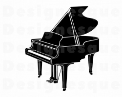 Grand Piano #2 SVG, Piano Svg, Piano Clipart, Piano Files for Cricut, Piano  Cut Files For Silhouette, Piano Dxf, Piano Png, Piano Eps Vector