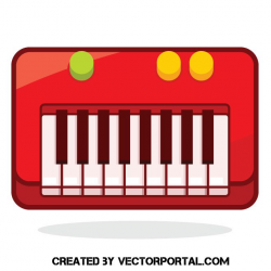 Toy piano vector clip art | Music vectors | Clip art, Free ...