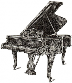 vintage musical instrument clipart | Piano Lessons | Music ...