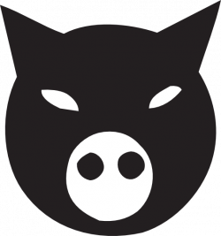 Black Pig Face Clip Art at Clker.com - vector clip art online ...