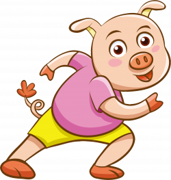 Clipart - Cartoon Pig