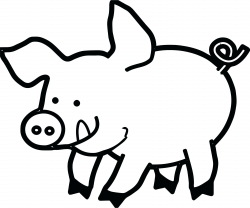 Pig Face Drawing 35 20 Clipart Black And White | Printables ...