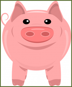 Marvelous Pig Clipart No Color Clipground Of Cute Piggy And Clip Art ...