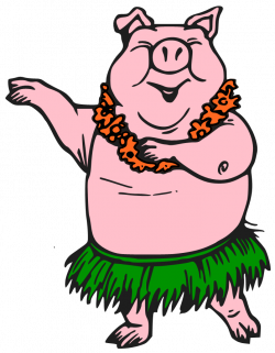 Pig Hula Dance Art - pig 697*896 transprent Png Free Download - Pink ...