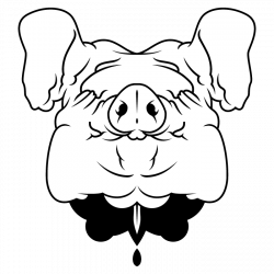 Pig Head Drawing at GetDrawings.com | Free for personal use Pig Head ...