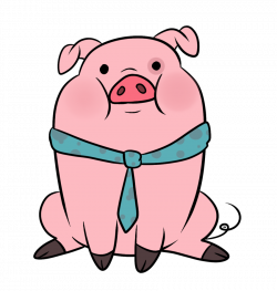 28+ Collection of Waddles The Pig Drawing | High quality, free ...