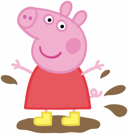 Peppa Pig in Muddy Puddle Transparent PNG Image | Gallery ...