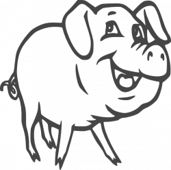 Pig Black Pig Clip Art at Clker.com - vector clip art online ...