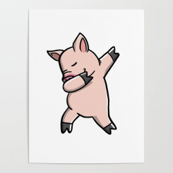 Funny Dabbing Mini Pig Pet Dab Dance by Bark Trends ...