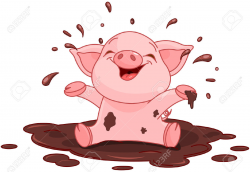 Pig In Mud Cartoon | Free download best Pig In Mud Cartoon ...